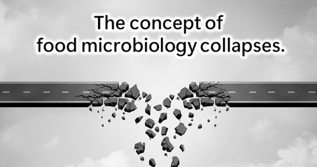 Image showing the collapse of the concept of food microbiology