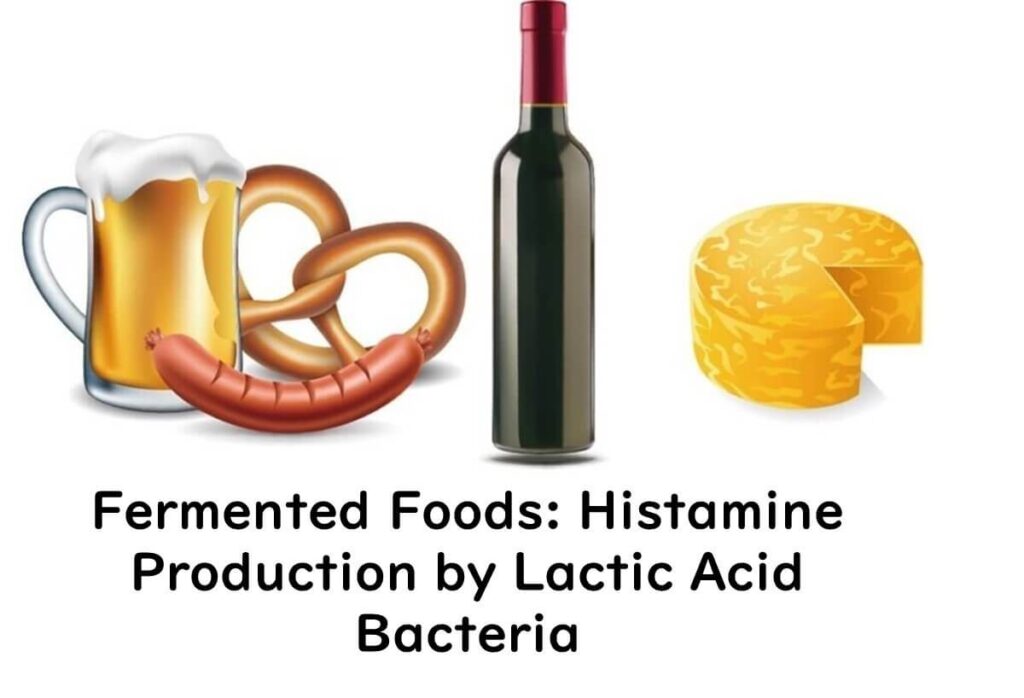 Histamine is also produced in fermented foods