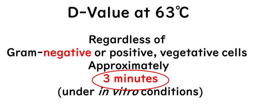 Typical temperature for pasteurization