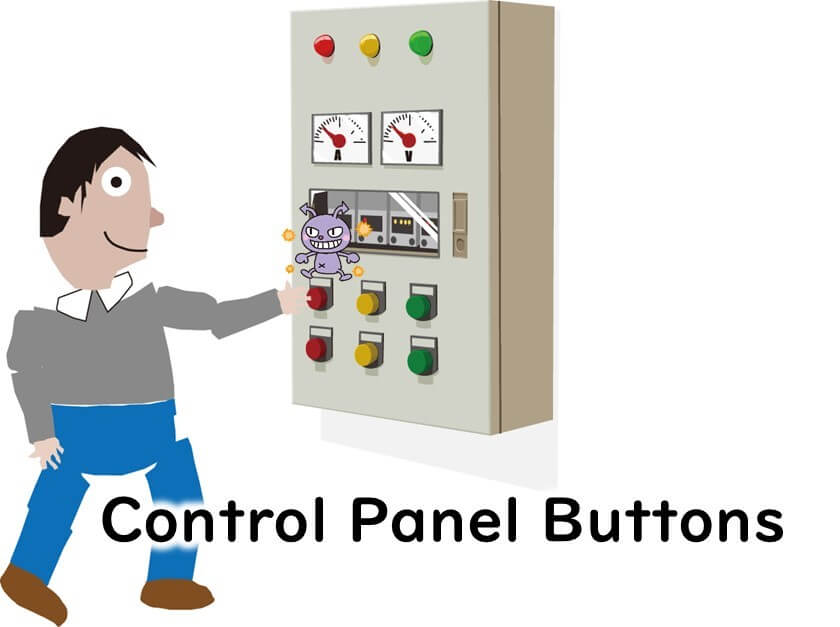 Button of panel device