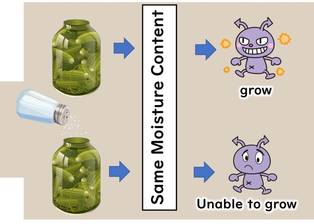 Explanation of water activity concept